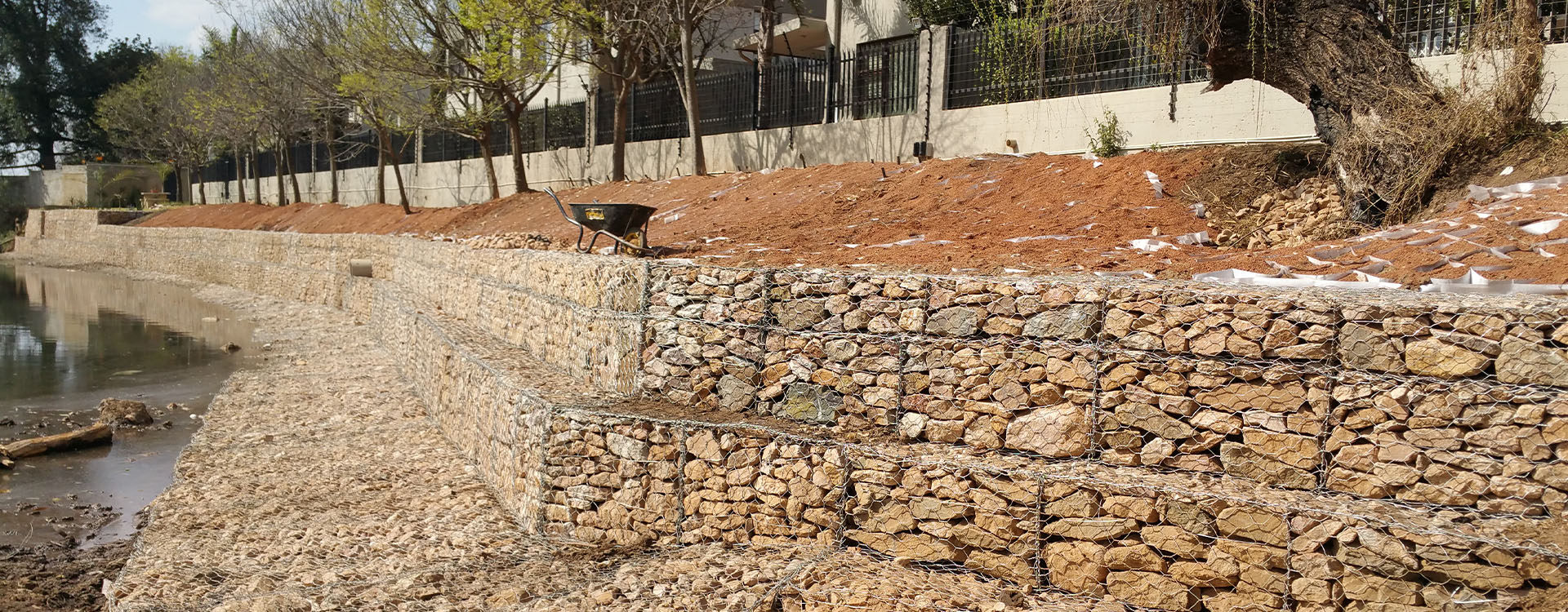 Gabion wall baskets in Mpumalanga