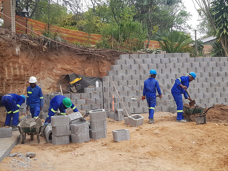 Concrete Retaining wall Sustainable Erosion Control Solutions