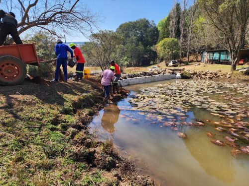 Gabion Dam Wall Sealing